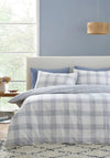 Bianca Marlow Check Reversible Cotton Duvet Set, Blue