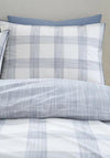 Bianca Marlow Check Reversible Cotton Duvet Set, Blue