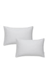 Bianca Home Cotton Soft 400 Thread Count Set of 2 Pillowcases, Dove Grey