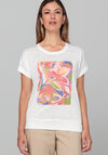 Bianca Sequin Graphic Print Top, Beige