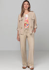 Bianca Parigi Straight Leg Trousers, Beige