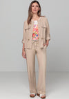 Bianca Marisa Drawstring Lightweight Jacket, Beige