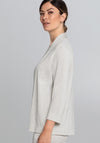 Bianca Shimmer Open Cardigan, Beige