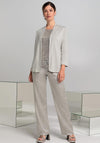 Bianca Shimmer Open Cardigan, Beige