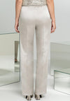 Bianca Satin Feel Straight Leg Trousers, Stone