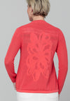 Bianca Drawcord Hem Knit Jacket, Red