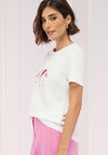 Bianca Dinia Flamingo Print T Shirt, White