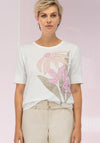 Bianca Dinia Floral Graphic T Shirt, White