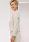 Bianca Kathi Glitter Boucle Jacket, Cream