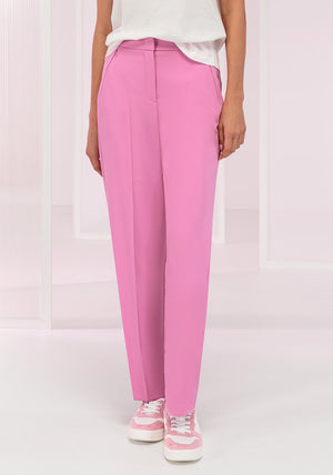 Bianca Siena Straight Leg Tailored Trousers, Pink