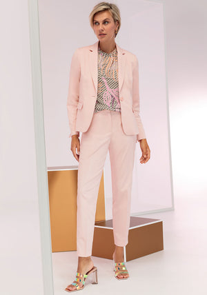 Bianca Single Breasted Blazer, Baby Pink