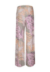 Bianca Parigi Abstract Floral Print Wide Leg Trousers, Multi Coloured
