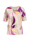 Bianca Edira Abstract Floral Print T Shirt, Multi Coloured