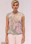 Bianca Sari Abstract Floral Print T Shirt, Multi Coloured
