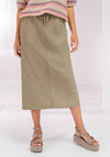 Bianca Jula Elasticated Waist Skirt, Taupe