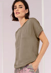 Bianca Julie Tie Hem T Shirt, Brown