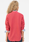 Bianca Chunky Knit Open Front Cardigan, Pink