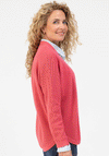 Bianca Chunky Knit Open Front Cardigan, Pink