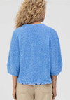Bianca Textured Knit Bolero Cardigan, Blue