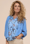 Bianca Textured Knit Bolero Cardigan, Blue