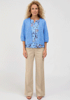 Bianca Textured Knit Bolero Cardigan, Blue