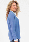 Bianca Chunky Knit Open Front Cardigan, Blue
