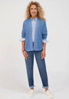 Bianca Chunky Knit Open Front Cardigan, Blue
