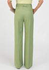 Bianca Casual Wide Leg With Belt Trousers, Green