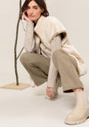 Bianca Carina Faux Fur Waistcoat, Cream