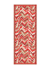 Bianca Abstract Print Scarf, Red