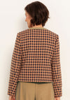 Bianca Houndstooth Jacket, Beige Multi
