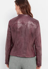 Bianca Faux Leather Jacket, Purple