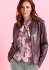 Bianca Faux Leather Jacket, Purple