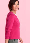 Bianca Knit Round Neck Cardigan, Pink