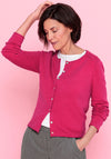 Bianca Knit Round Neck Cardigan, Pink