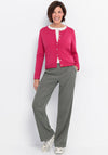 Bianca Knit Round Neck Cardigan, Pink