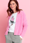Bianca Fluffy Knit Cardigan, Pink