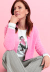 Bianca Fluffy Knit Cardigan, Pink