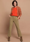 Bianca Dami Round Neck Top, Orange