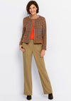 Bianca Dami Round Neck Top, Orange