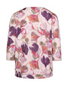 Bianca Printed V Neck Top, Pink Floral