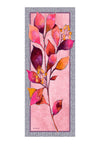 Bianca Lightweight Leaf Print Scarf, Pink