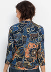 Bianca Kayla Floral Blouse, Blue Multi