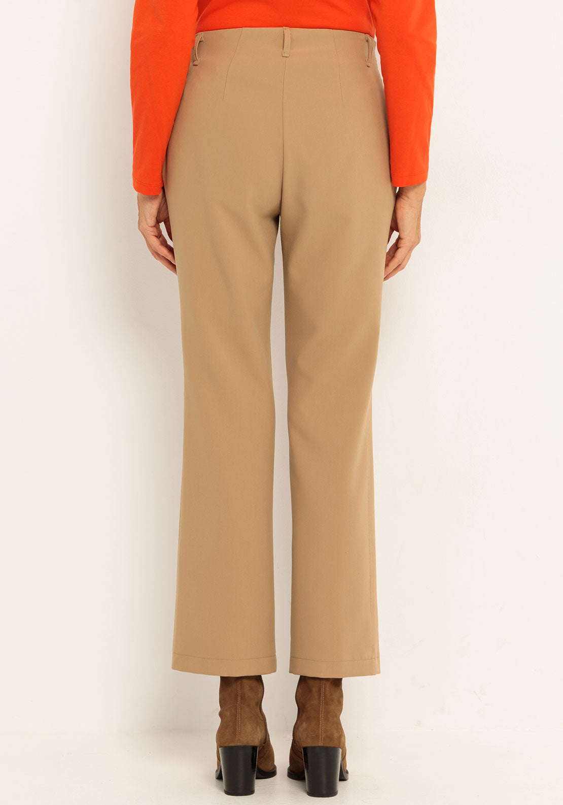 Bianca Siena Straight Leg Trousers, Beige