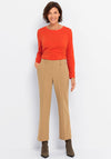 Bianca Siena Straight Leg Trousers, Beige