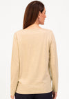 Bianca Dami Animal Print Top, Beige
