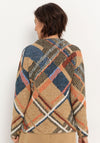 Bianca Uranus Wool Mixed Checked Jumper, Sand