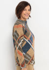 Bianca Uranus Wool Mixed Checked Jumper, Sand