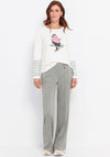 Bianca Fashionista Graphic Long Sleeve Top, White
