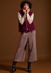 Bianca Tabea Faux Fur Gilet, Wine